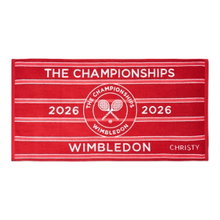 Christy Duschtuch Wimbledon The Championship Towel 2026 rot 133x70cm